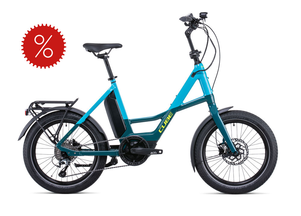 Cube Compact Sport Hybrid, Blue/Lime