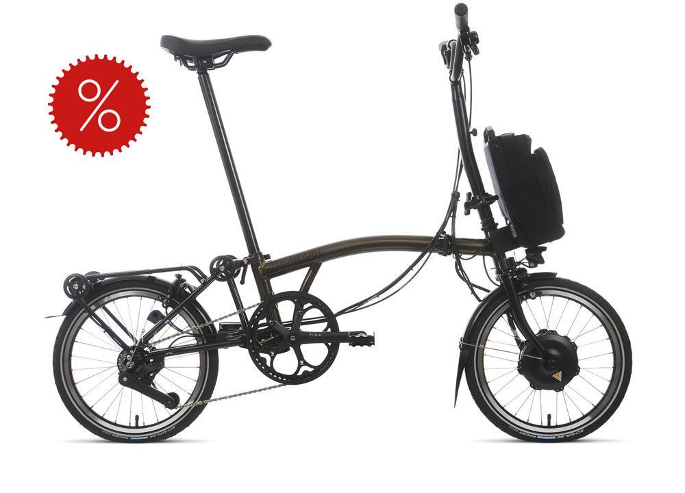 Brompton Electric C Line Explore, Black Lacquer